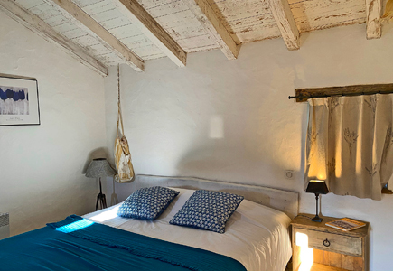 Wohnzimmer im Ferienhaus Schäferhütte in Sarlat, Dordogne in Südfrankreich