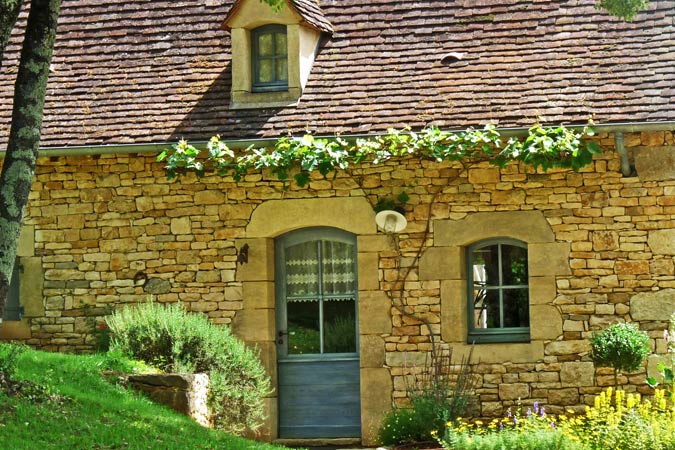 Arquitectura típica del Périgord, casa la Petite Borde en Sarlat