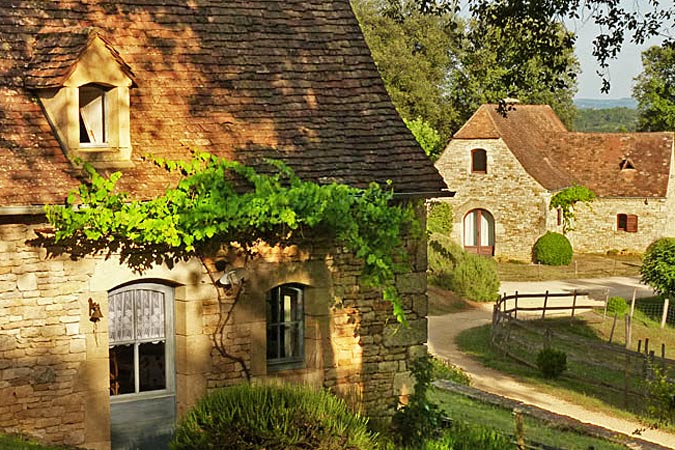 Traditionelle Ferienhäuser im Perigord in Südfrankreich