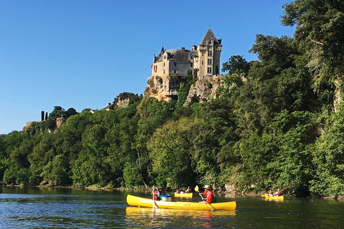 Kanufahren auf der Dordogne in Frankreich