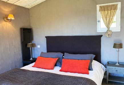 Bedroom in the Grange aux Amis gite, Sarlat in the Dordogne