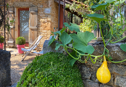 Relajación en casa del Oustal du Potager en Sarlat, Dordoña