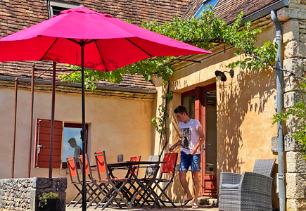 Ferienhaus Untere Molkerei auf den Anhöhen vor Sarlat, Dordogne in Südfrankreich