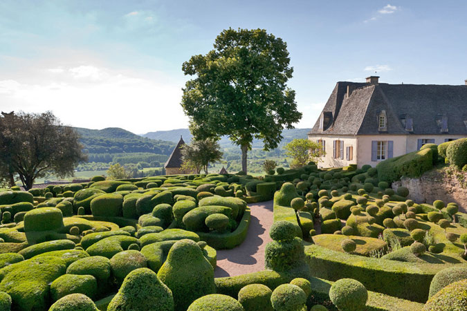 Jardines de Marqueyssac en el valle de la Dordoña