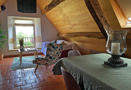 Space for relaxation in the Métairie à Sarlat