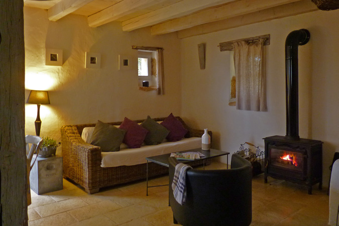 Living room in the Maison de mon Père gite, Sarlat